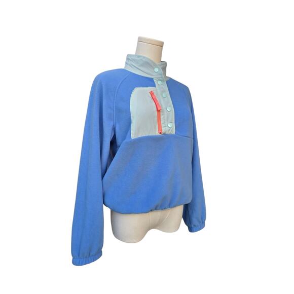 NWT HIPPIE ROSE Blue Fleece with Aqua and Coral Details - Picture 3 of 7